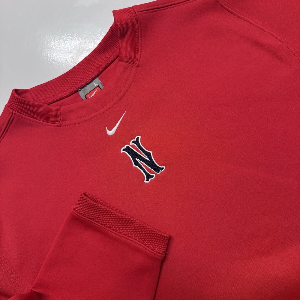Vintage Nike Center Swoosh Nebraska Cornhuskers Sweatshirt Red Mens Large Y2K